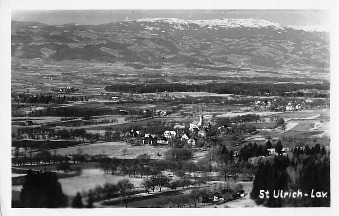 Cartoline postali: uralte Ansichtskarte ST. ULRICH LAV. KÄRNTEN – Usato da Lufingen venduto da TopAnsichtskarten