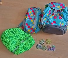 SAc d'école Ergobag + sac de gym et housse de pluie