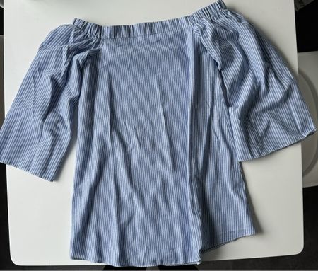 Striped Off-Shoulder Summer Dress, sommerkleid baumwolle