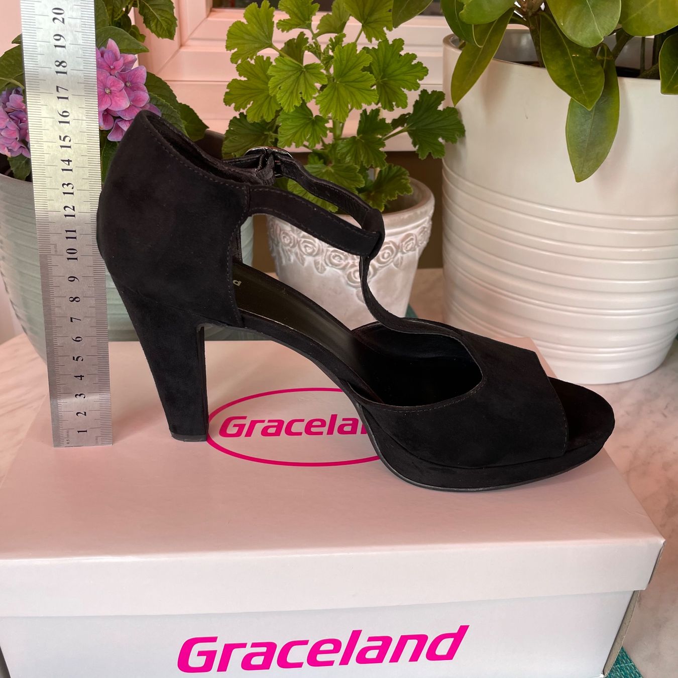 Graceland Scarpe da donna: Schuhe Pumps, schwarz, Gr. 41, 9cm Absatz, suede – Usato da Bellach venduto da Lapislazuli_blues 3