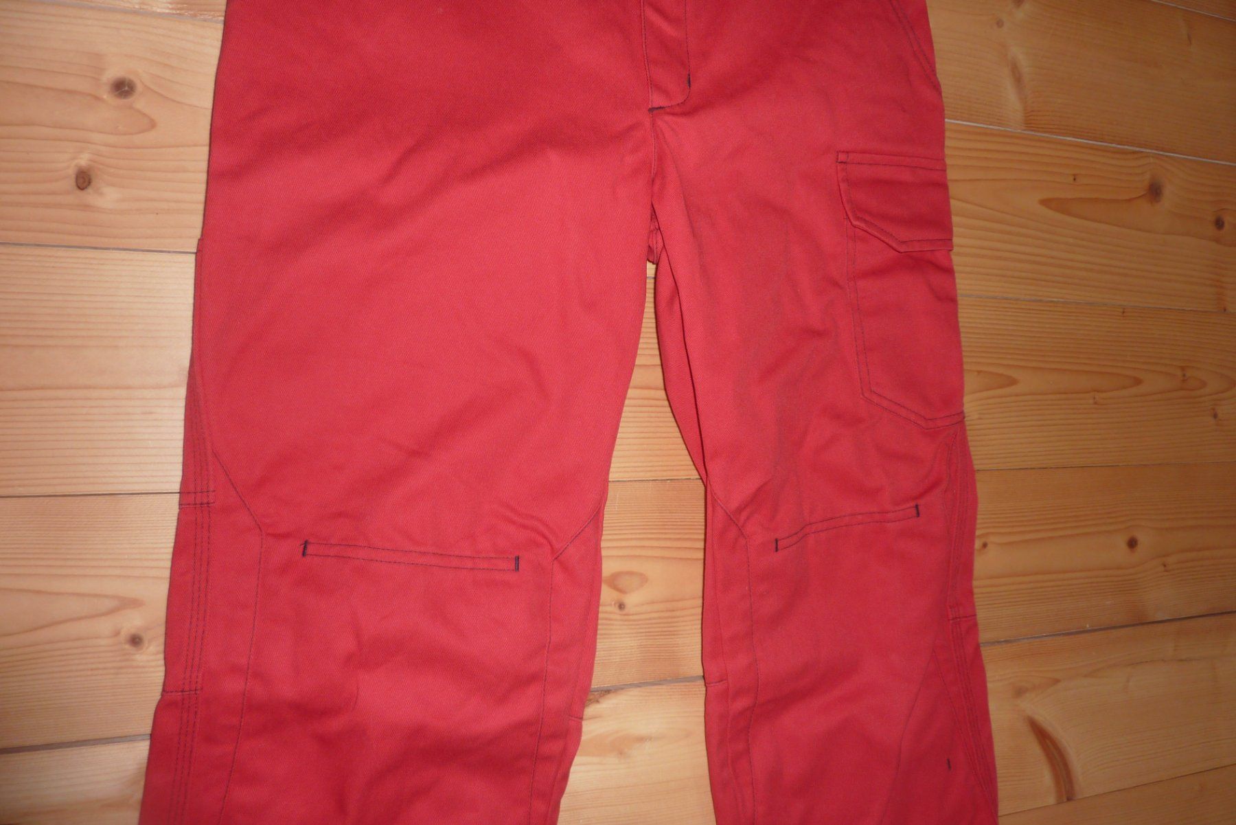 Kübler Pantaloni: Arbeitshose, Kübler, rot, Grösse 48 – Nuovo (secondo la descrizione) da Lausen venduto da akira003 1