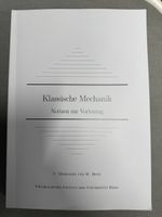 Skript Klassische Mechanik Uni Bern Mordasini Benz