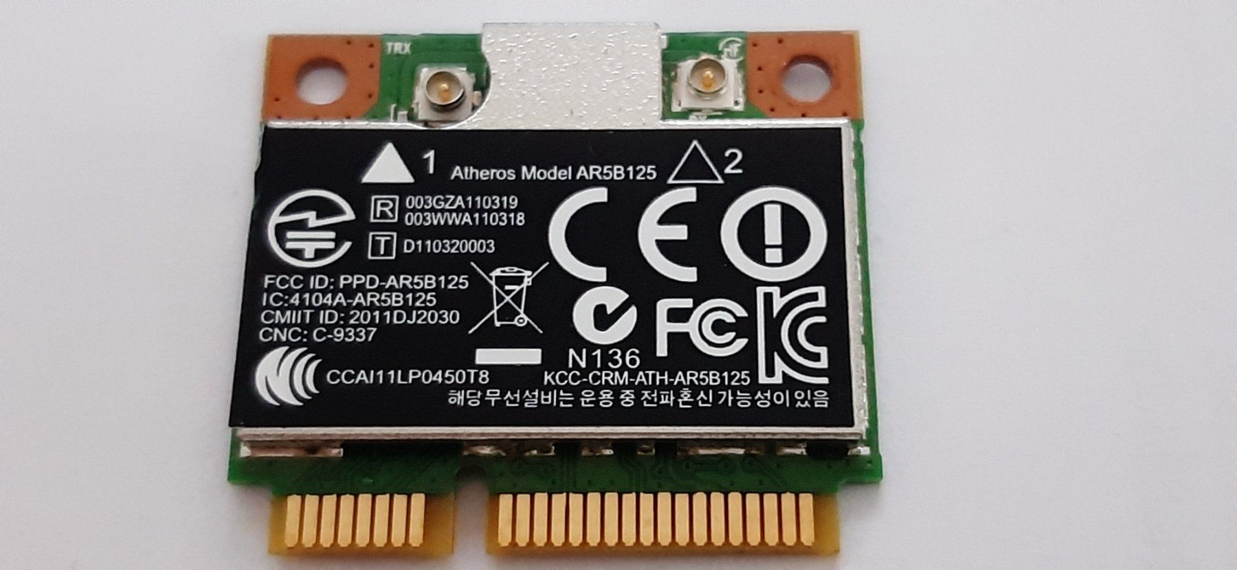 Unità & Adattatore: Wi-Fi Atheros AR5B125 Mini PCI-E Karte – Usato da Magden venduto da Gold-Adler