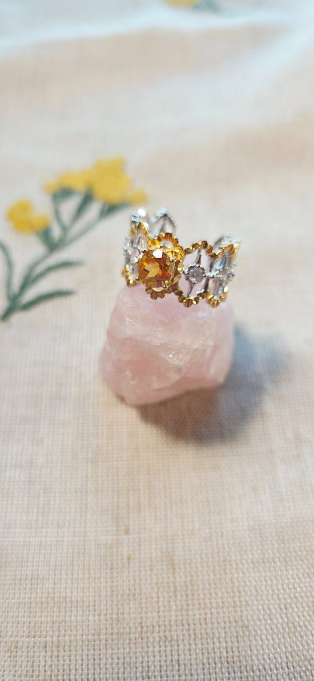 Anelli: NEW - S925 Citrine Ring (Adjustable) – Nuovo (secondo la descrizione) da Zürich venduto da cin_wcf6 3
