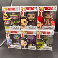 Funko Pop! WWE 6er Set Undertaker Rey Mysterio Eddie Asuka