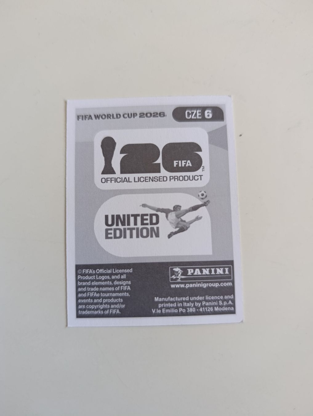 Panini Carte collezionabili: Panini World Cup 2026 CZE 6 – Nuovo (secondo la descrizione) da Lavey-Village venduto da pas_7xd2 1