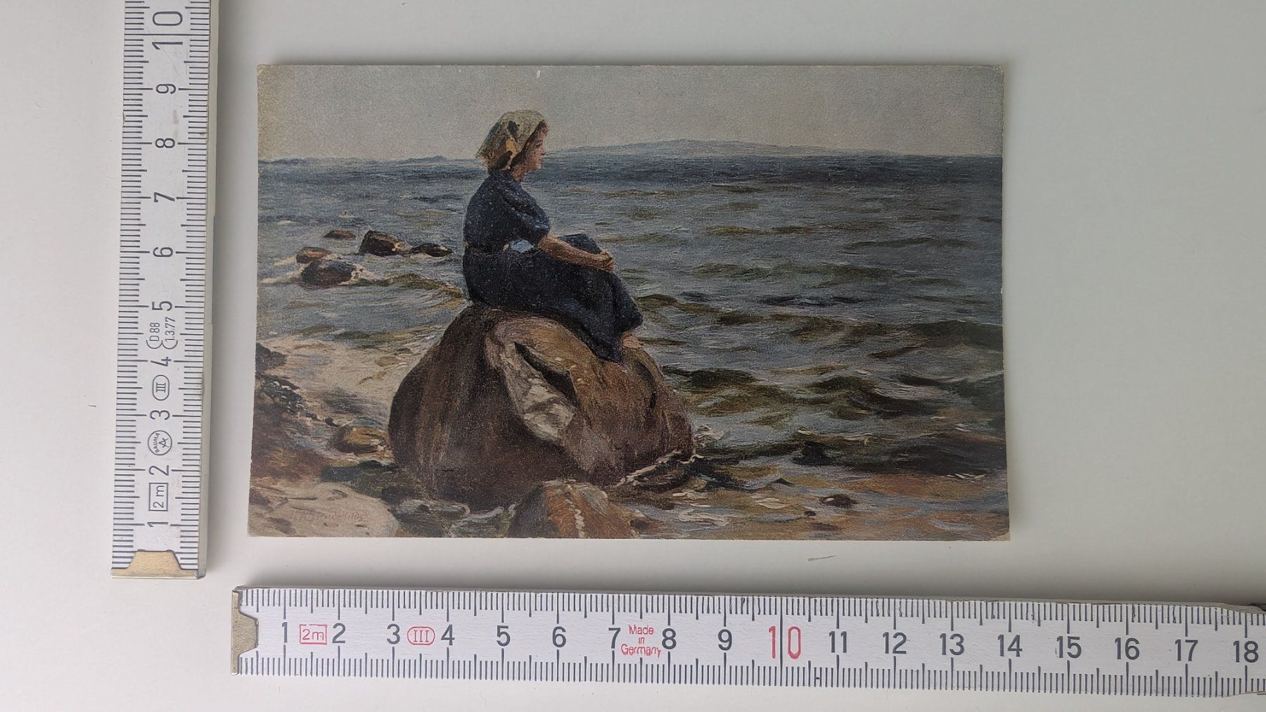 Cartoline postali: Alte Ansichtskarte: Mädchen am Meer, dänische Kunst. – Nuovo (secondo la descrizione) da Zürich venduto da axolottchen