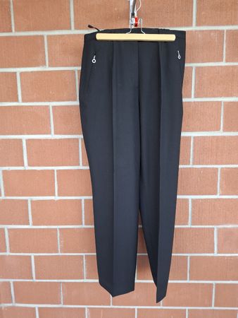 Schwarze Damen Stoffhose Gr. 42