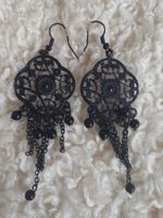 Boucle d'oreilles noires