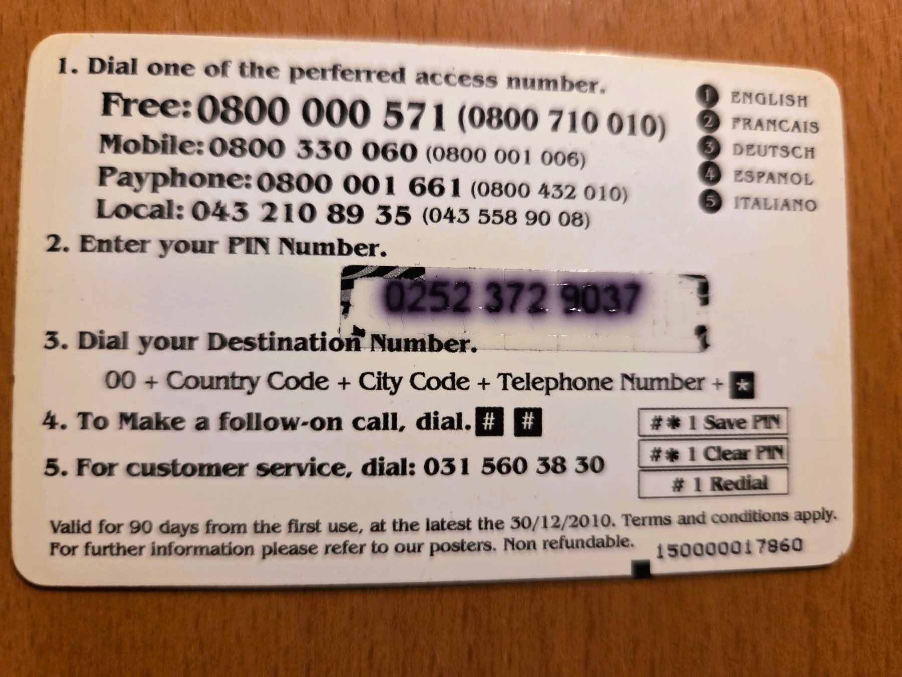 Schede telefoniche: PREPAID - SCHWEIZ – Usato da Brüttisellen venduto da Nighttrain 1