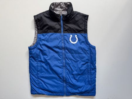 NFL Indianapolis Colts reversible jacket gilet MEN M