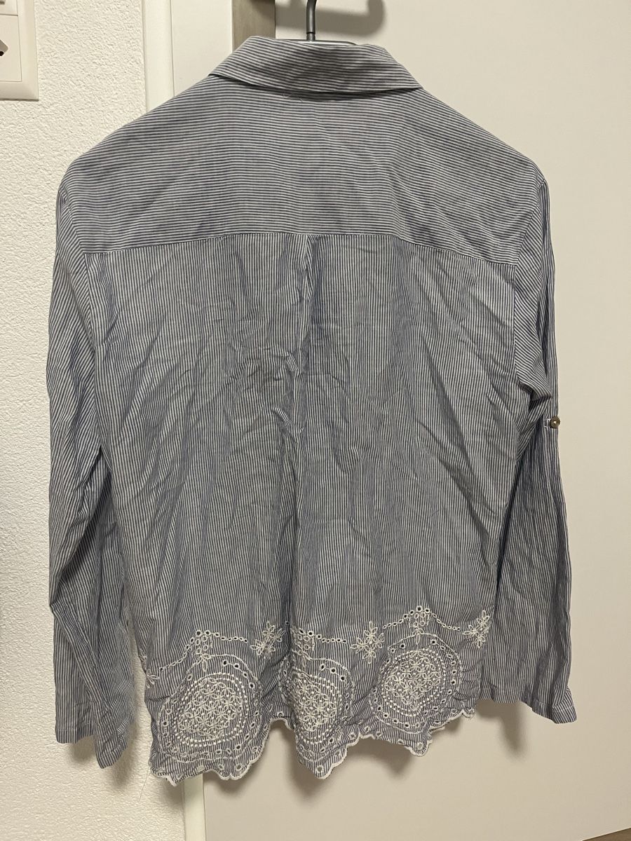 Camicette: Hemd weiss-blau gestreift mit Lochmuster M neu – Nuovo (secondo la descrizione) da Birrwil venduto da vanyboo 1