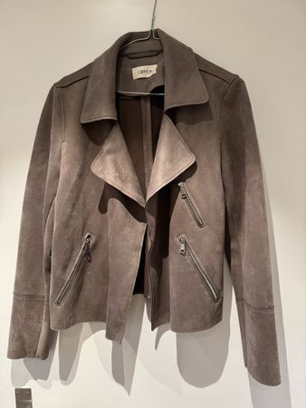 Jacke in Wildlederoptik, Grösse 40