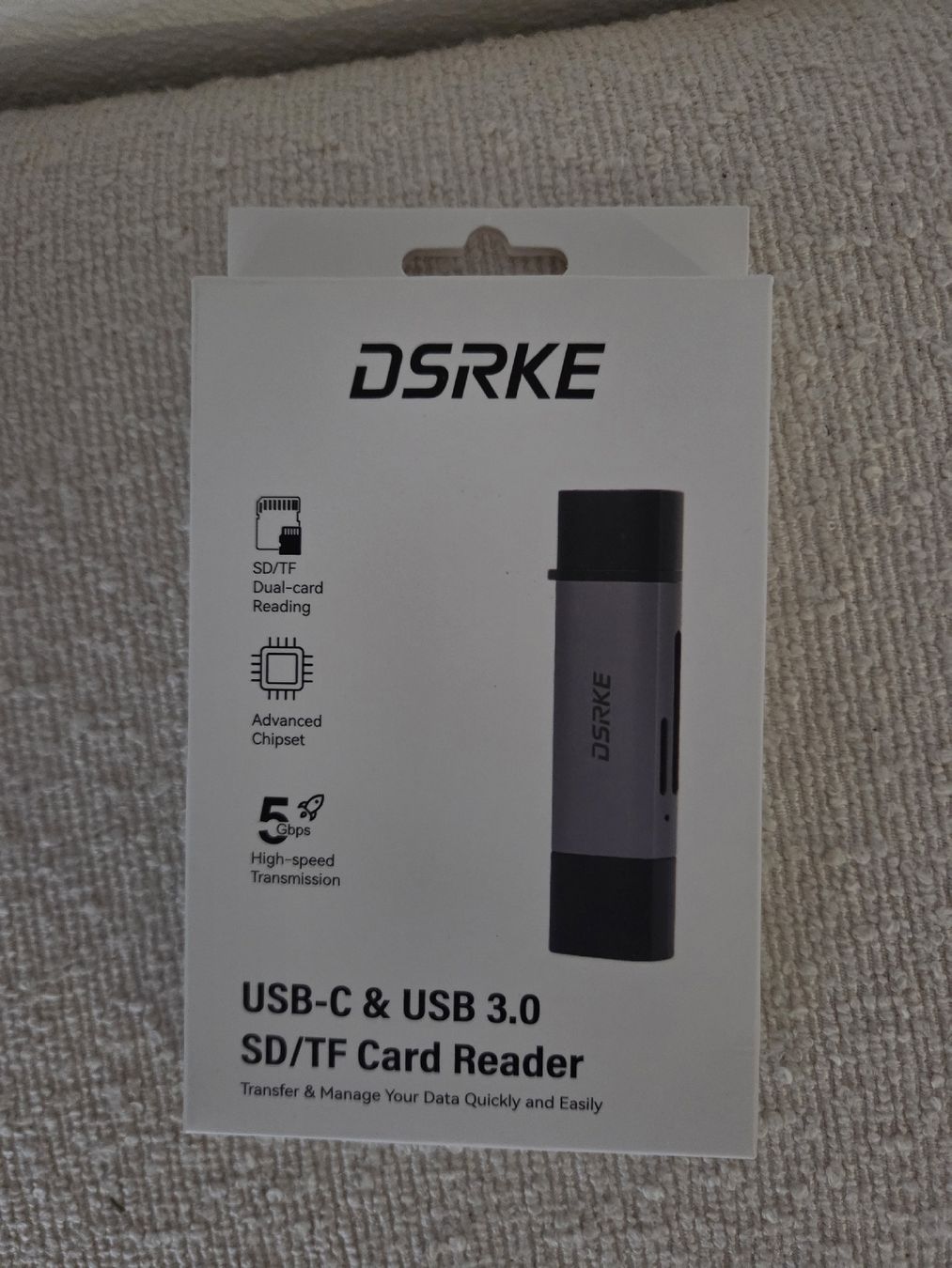 Lettori di schede: Neuer DSRKE SD Kartenleser USB-C & USB 3.0 – Nuovo e nell'imballaggio originale da Siebnen venduto da rog_29ss
