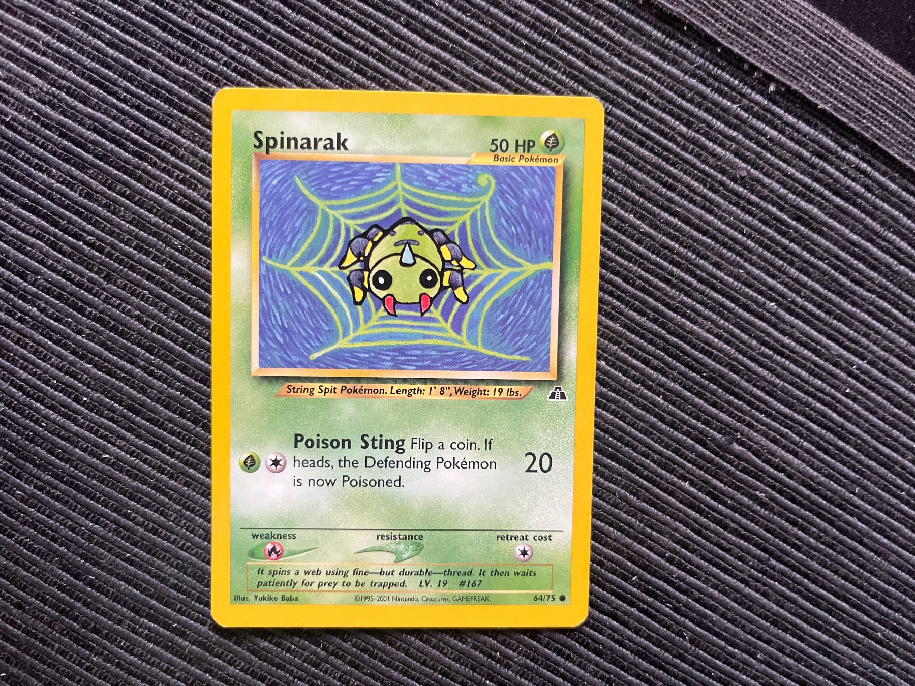 Pokémon Carte collezionabili: Pokemon Spinark non Holo Neo Discovery – Usato da Wabern venduto da Collectfun