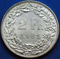 Silberner 2.- Jg. 1961 in schönem Zustand