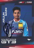 Autogrammkarte, Arjun Maini, DTM, Version Oschersleben 2025