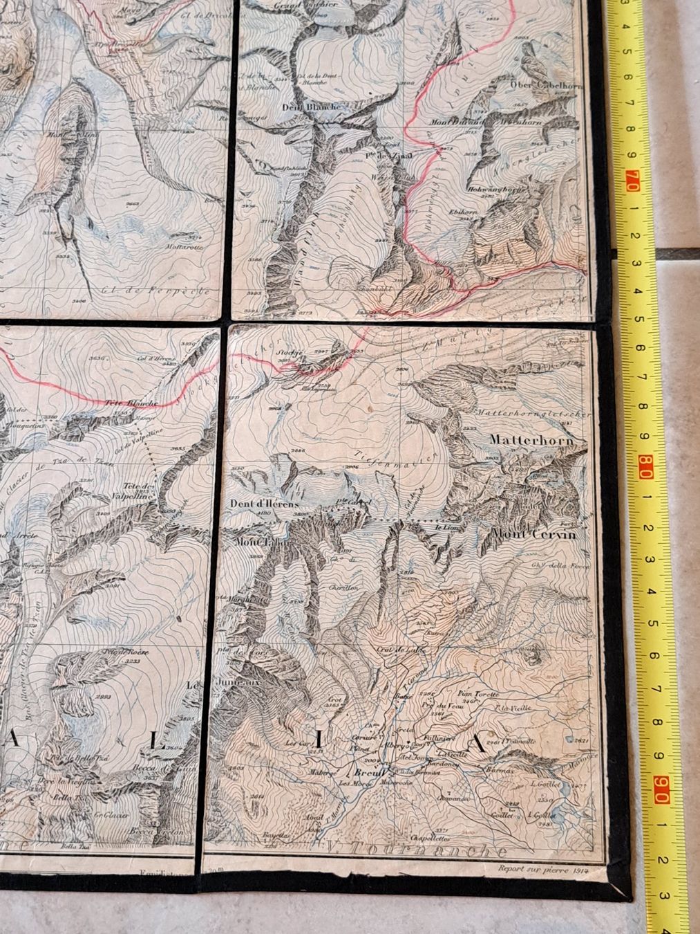 Cartine & Atlanti: ANCIENNE CARTE TOPO POUR ALPINISTE – Usato da couvet venduto da carlin01 1