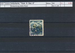 1939/45 Infanterie, "Geb. S. Bat. 8", gestempelt
