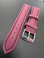 Burgundy PU leather Watch Strap 20mm - Stylish