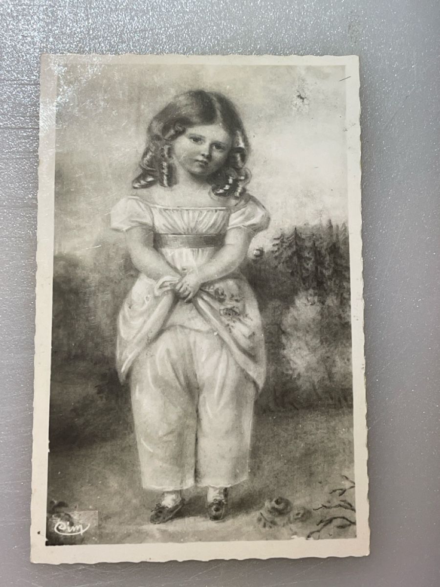 Cartoline postali: Alte Postkarte mit Zeichnung, eines Mädchen! – Usato da Strengelbach venduto da Aschatan5