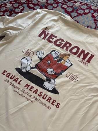 T-Shirt Negroni Print - Beige - Grösse L