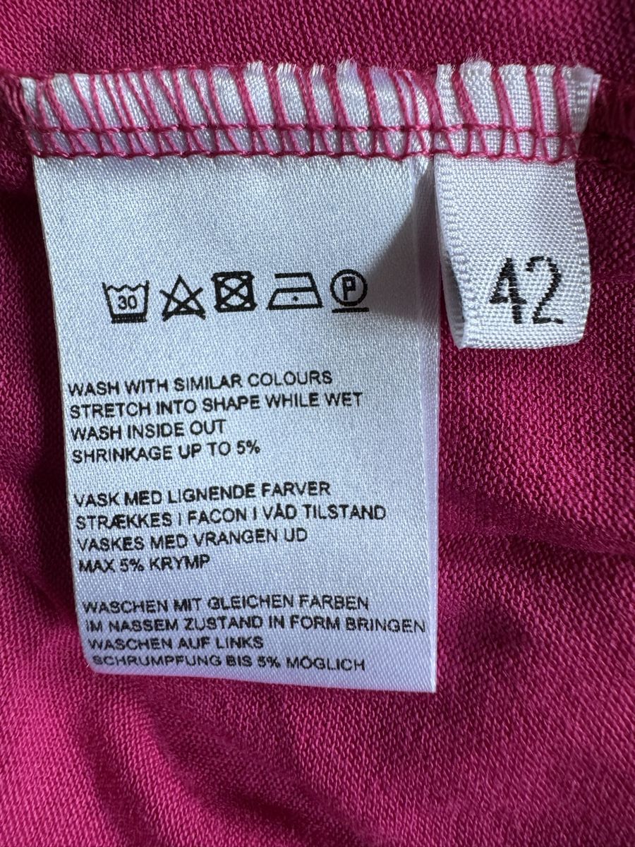 Kleider: Robe CHALOU plissée taille 42, magenta  – Neu (gemäss Beschreibung) aus Morges von sandy069 6