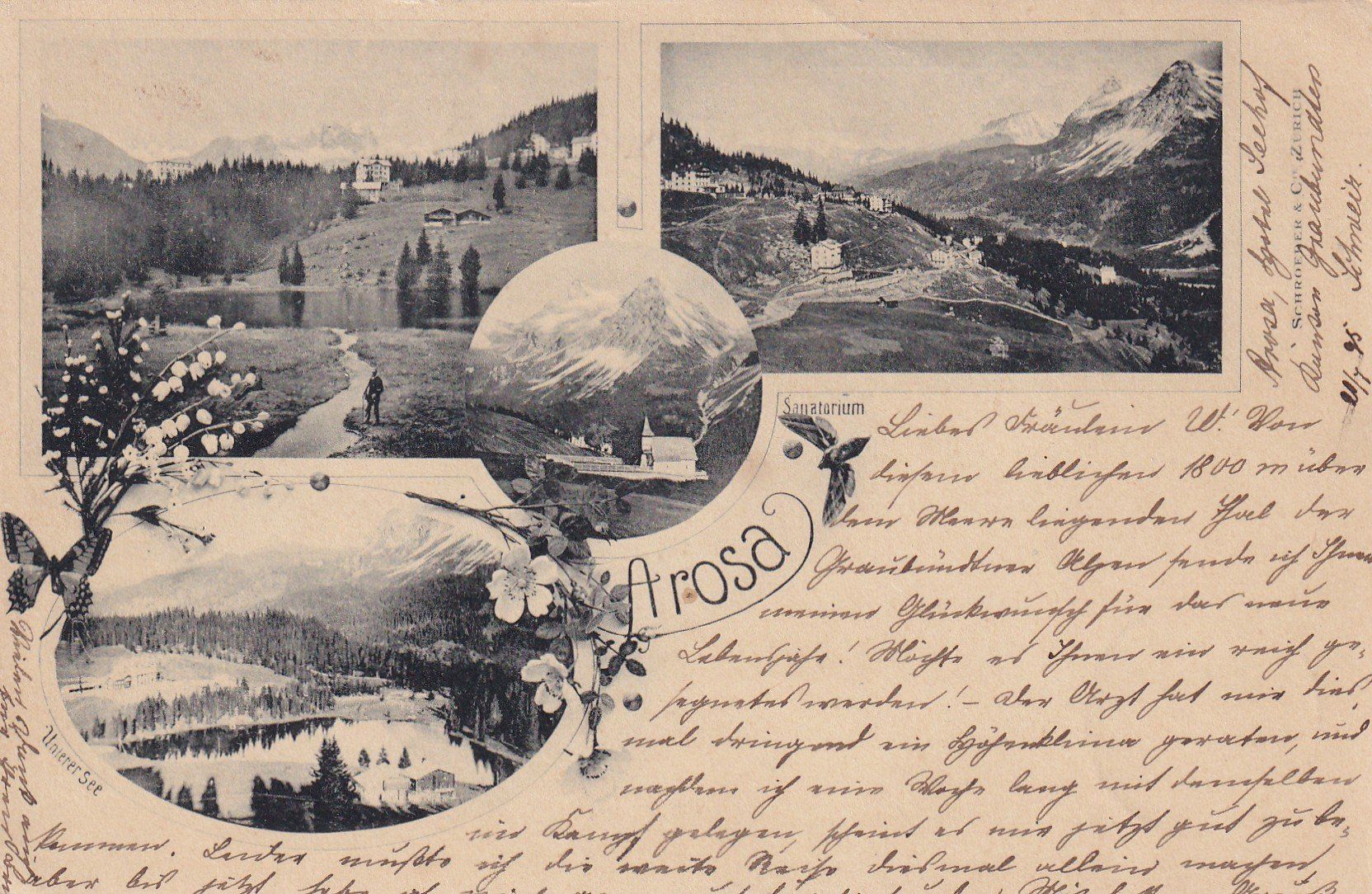 Ansichtskarten: Arosa 1895 – Gebraucht aus Cormoret von Pascalll2001