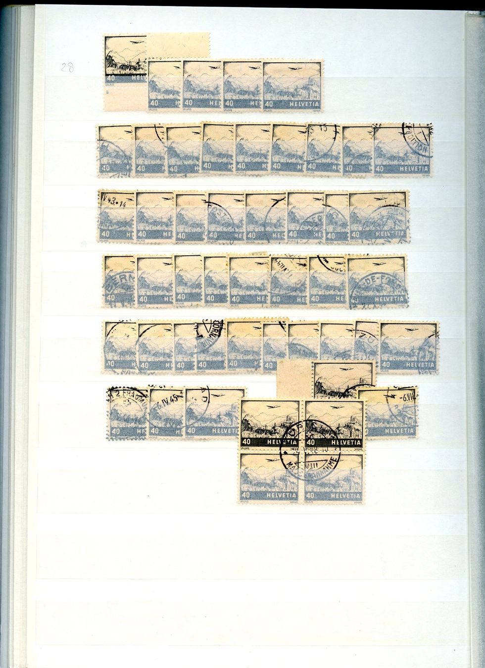 Alle Briefmarken: 1 grosse Sammlung Flugpost / postfrisch/Falz/gestempelt – Gebraucht aus Steffisburg von Charlamov 7