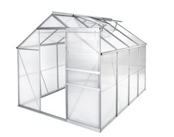 Gewächshaus 7,7 m³ 185 x 250 x 195 cm ohne Fudament
