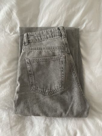 Graue Wide Leg Jeans von H&M, Grösse 32