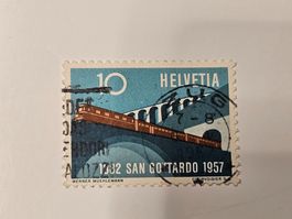 Briefmarken San Gottardo 1957 Vollstempelt