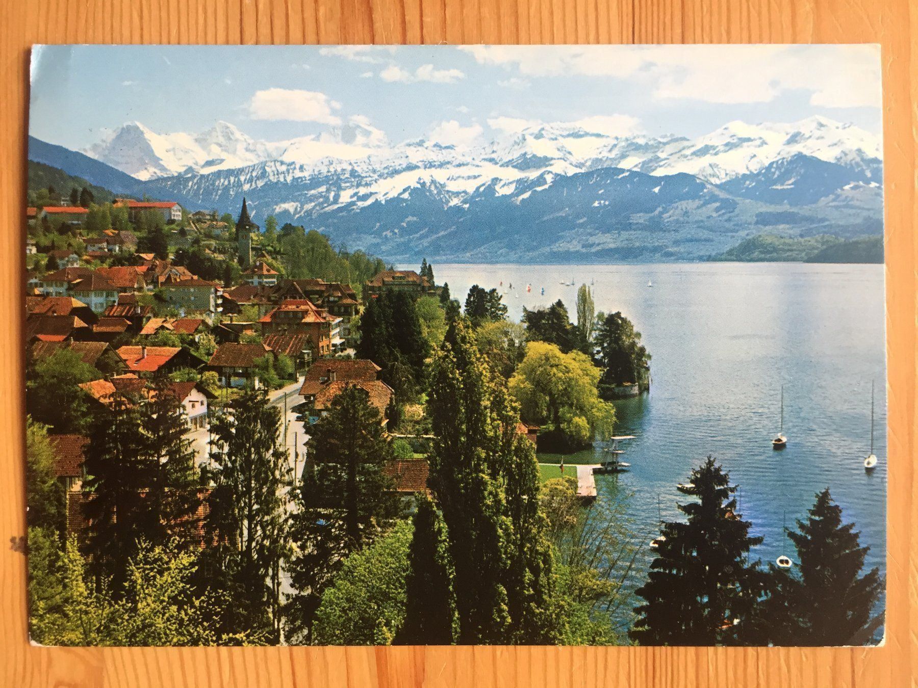 Cartoline postali: Hilterfingen - 3 AK ab 1967 – Usato da Oberuzwil venduto da Henri09 1