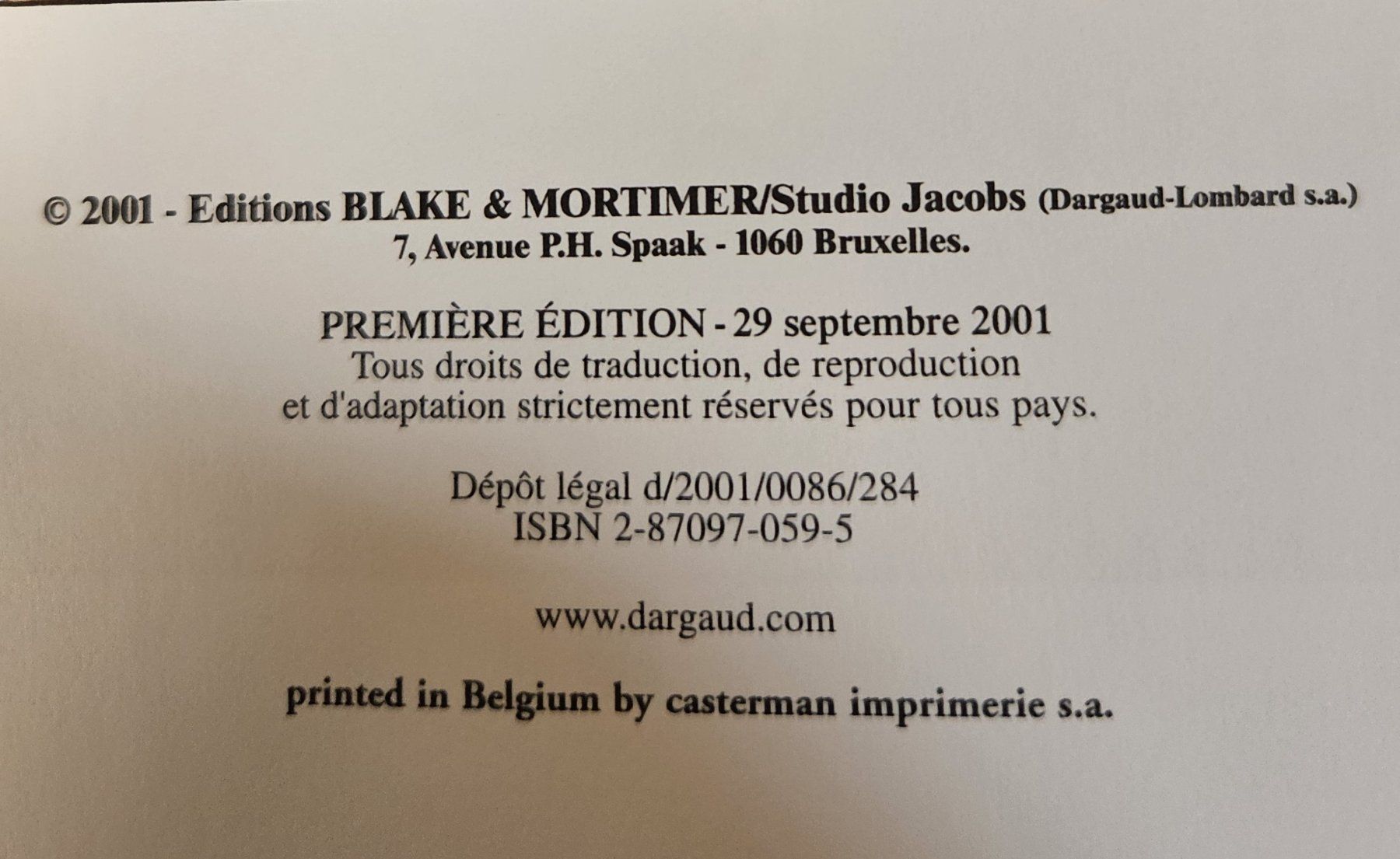 Comics: Blake et Mortimer N 15 EO TBE- G.FORMAT- L'Étrange Rendez-v – Gebraucht aus Prévonloup von bitume1975 1