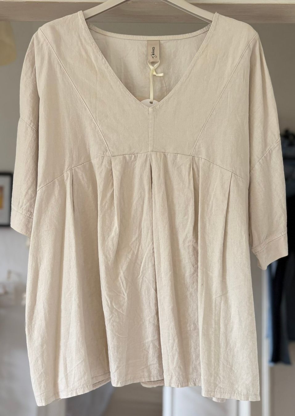 Tuniche: MINI TUNIQUE EN LIN ET VISCOSE! M – Nuovo e nell'imballaggio originale da Locarno venduto da NicoNion