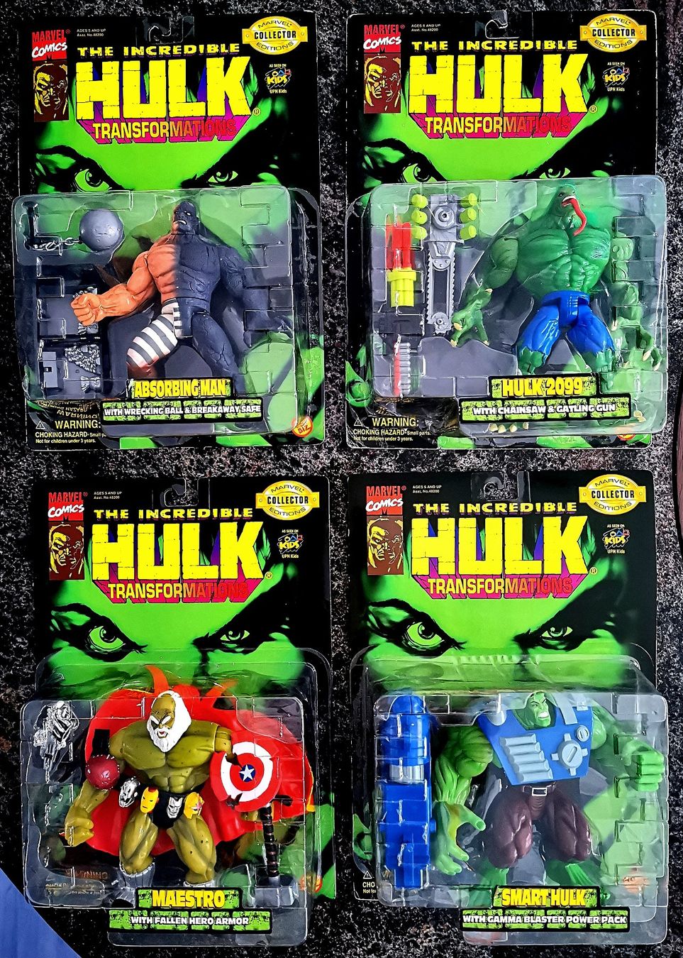 Marvel Statuette: Hulk Transformations 1997 Action Figuren Marvel Comics – Nuovo e nell'imballaggio originale da Rorschach venduto da Actionvintage789