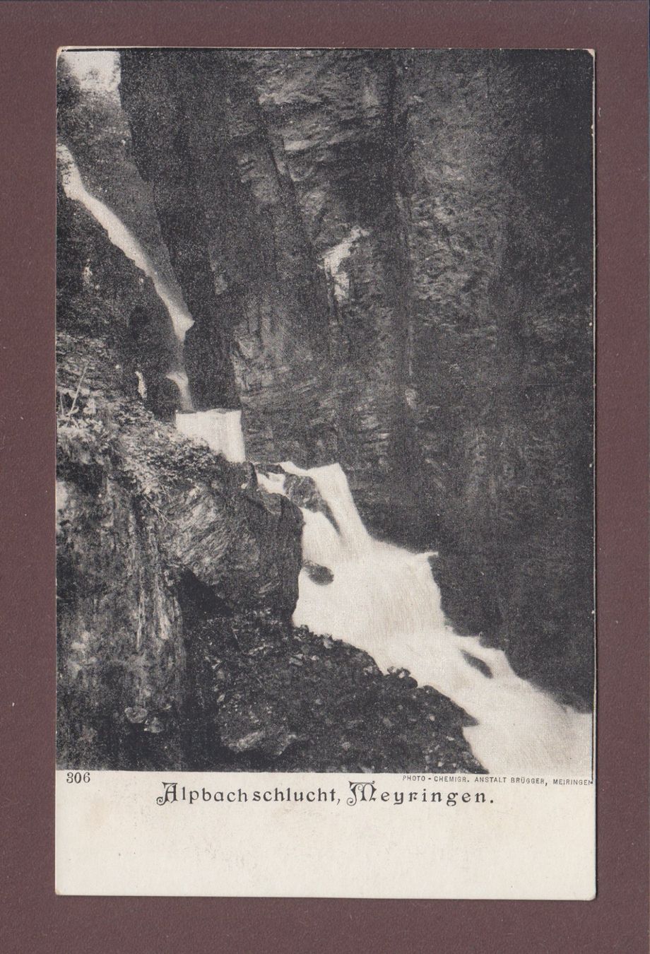 Cartoline postali: MEIRINGEN - Alpbachschlucht – Usato da Pully venduto da nicecards