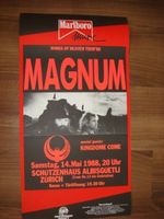 MAGNUM Kingdome Come  Konzert Plakat ALBISGÜETLI ZÜRICH 1988
