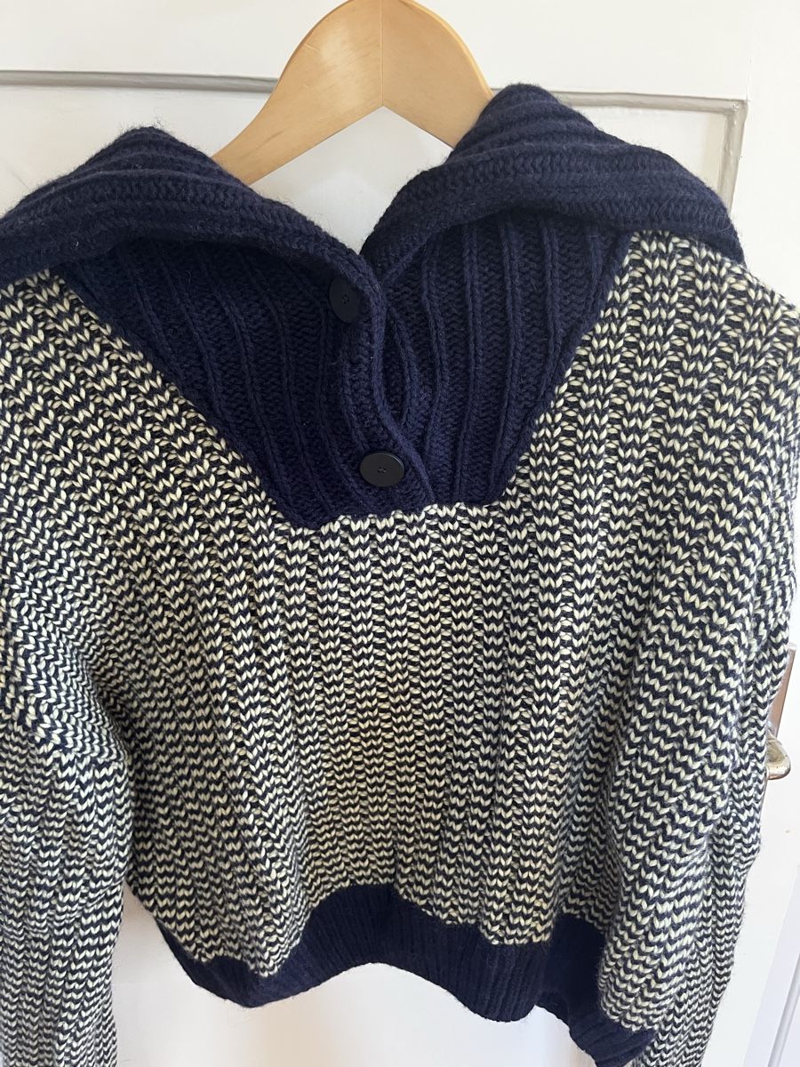 Massimo Dutti Maglioni & Felpe: Massimo Dutti Strickpullover – Dunkelblau & Grün – Usato da Schaffhausen venduto da Nischa33 3