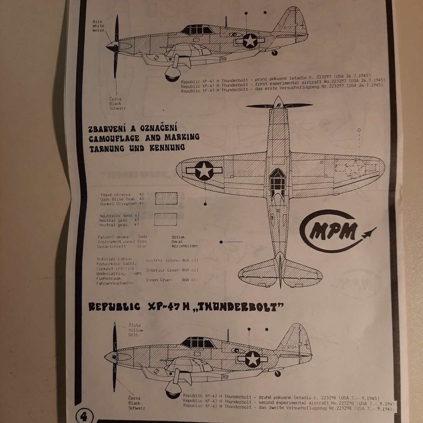 Modellbausätze & Standmodelle: 1786 ... Republic XP-47 H ... MPM 72017 – Neu (gemäss Beschreibung) aus Bonstetten von Benibanny59 1