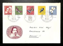 1956 FDC Pro Juventute Ersttagsbrief mit TABS illustriert