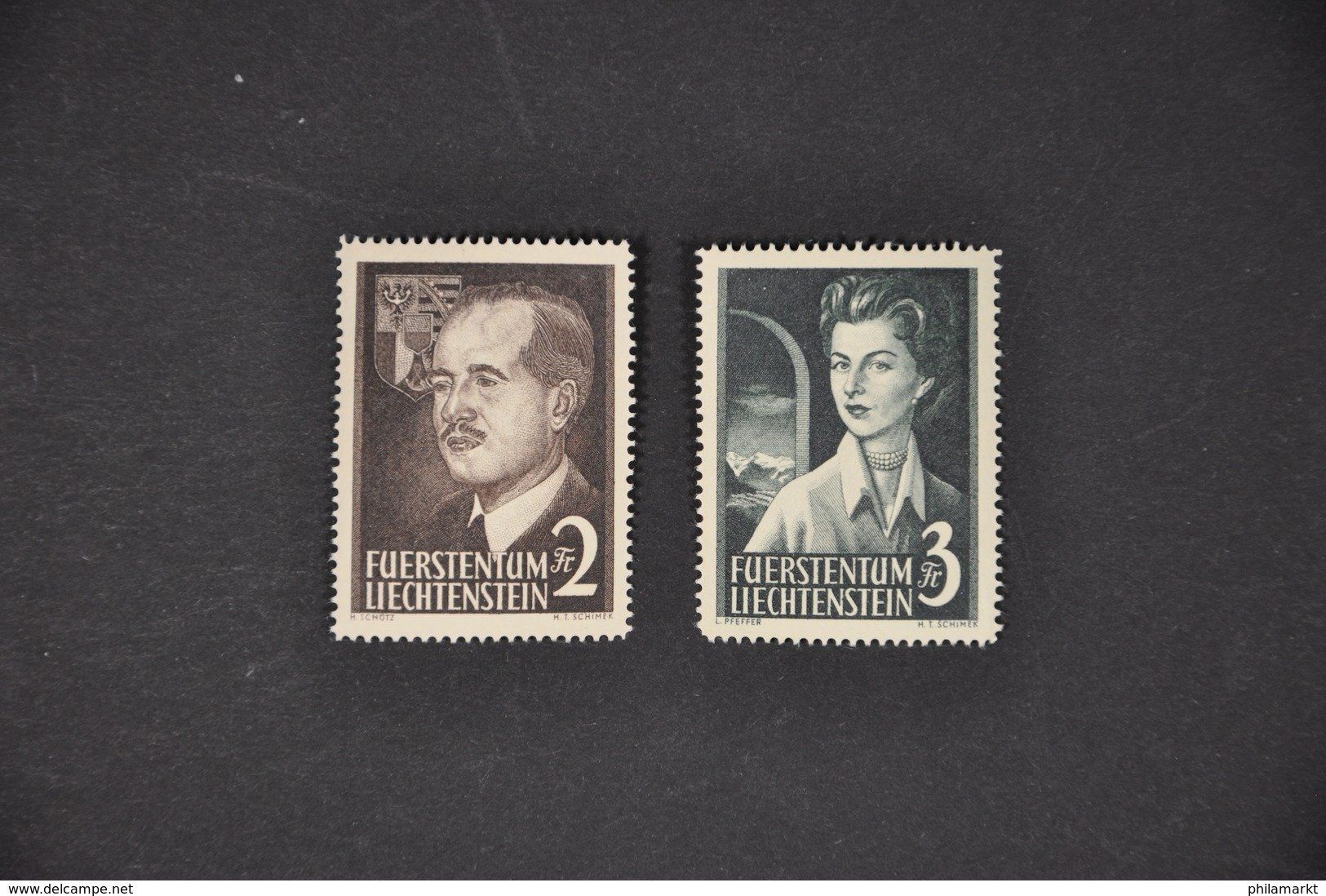 Tutti i francobolli: 1955 276-277 postfrisch ohne Falz – Nuovo (secondo la descrizione) da Wolfhalden venduto da Zinauktion