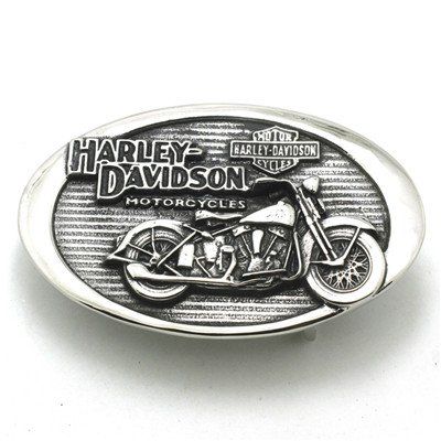 Boucle De Ceinture Harley-Davidson D'occasion - Cuir Marron - Style Motard - Pour Homme