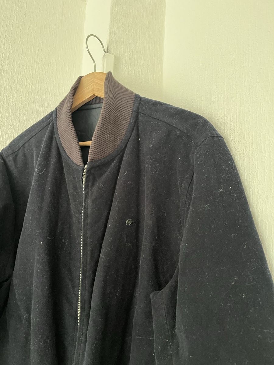 Lacoste Giacche: Lacoste Vintage Bomber Jacket Size 52 Reversible missing zip – Usato da Lausanne venduto da Danash 3