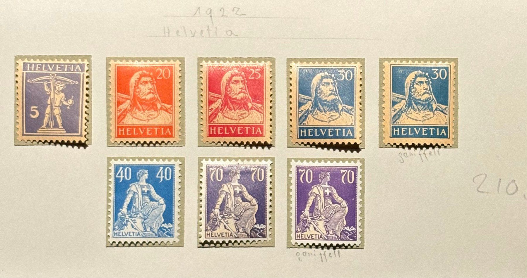 Alle Briefmarken: SCHWEIZER BRIEFMARKEN – Gebraucht aus Ostermundigen von Wyatt-Earp