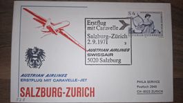 Swissair Salzburg - Zürich 02.09.1971