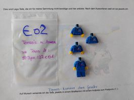 Legofigurenteile  Torso Town Bulldozer Logo, Zipper Jack/E02
