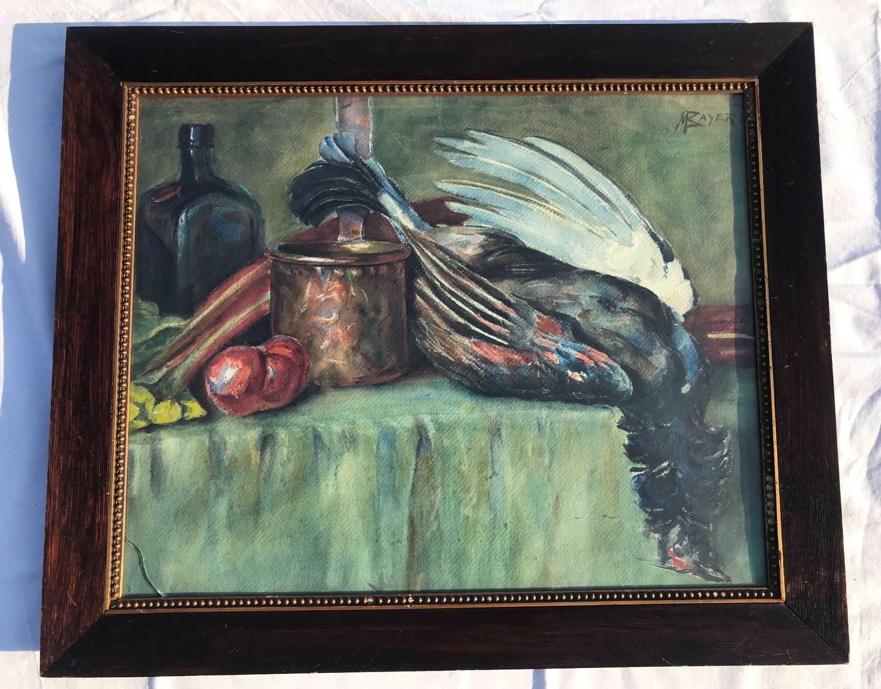Dipinti: BAYER M. nature morte: Tableau / Gemälde/ quadro – Usato da Fribourg venduto da SD1910 1