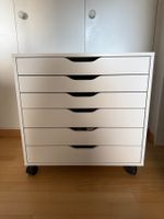 2 IKEA Alex Schubladenelemente auf Rollen, weiss, 67 x 66 cm