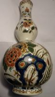 SEHR SCHÖNE ANTIKE DELFT-POLYCHROME-VASE--29 x 10 CM--UNIKAT